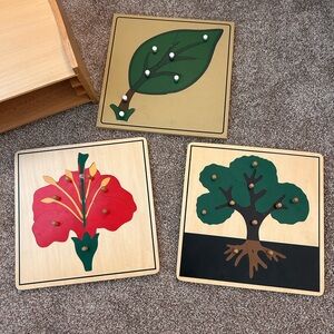 Montessori Botanical Puzzle Set